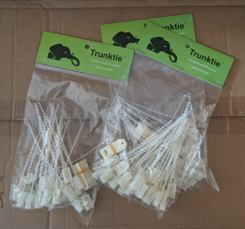 Trunktie Pack (White) - SPECIAL CLEARANCE (limited qty) x 20